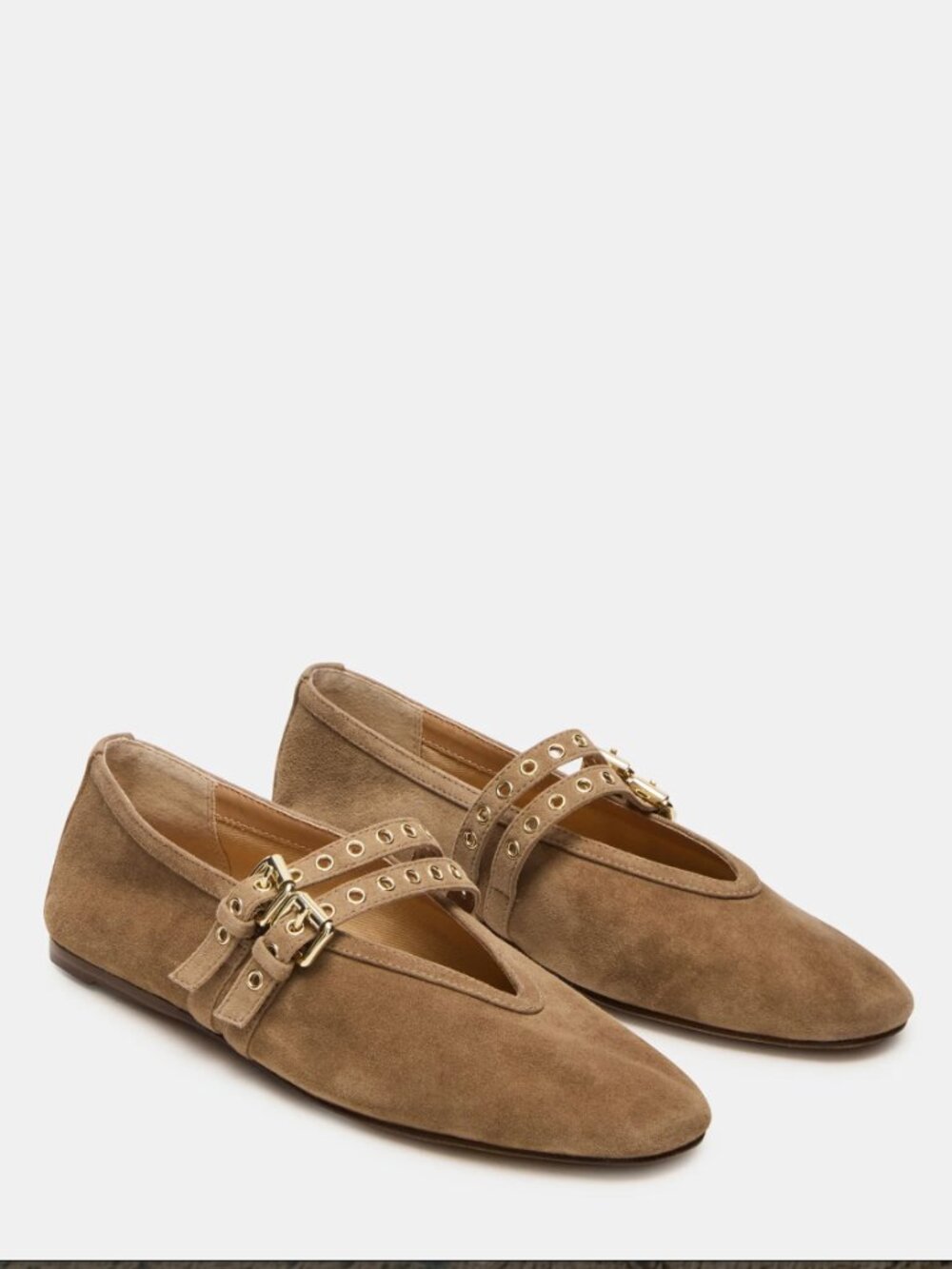 BRAND NEW Steve Madden Lydia Taupe Suede Mary Janes